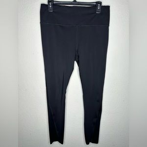 Athleta Challenge Leggings Women's Large Tall Drawstring Zip Pocket Black Tight